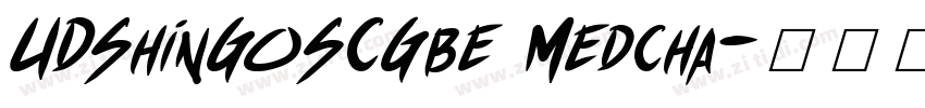 UDShinGoSCGbe Medcha字体转换